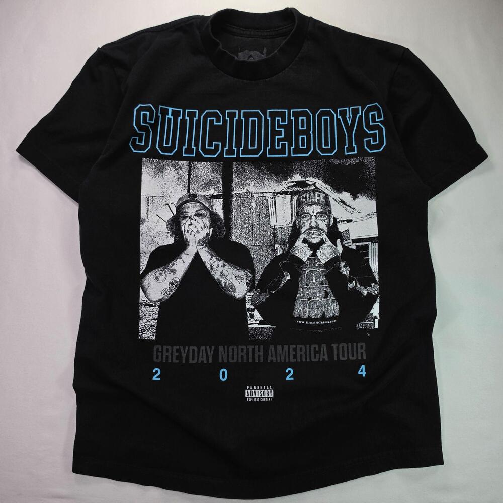 Suicideboys Greyday Tour Shirt Mens Medium Black 2024 Band Graphic Tee G59